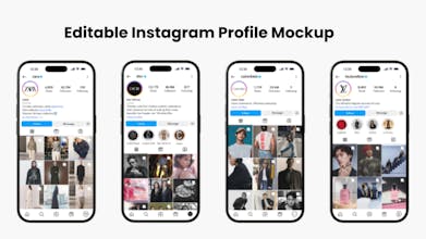 Editable Instagram Profile Mockup gallery image
