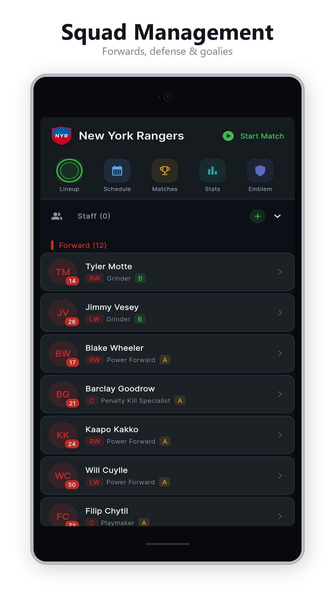 The Coach - Hockey Lineup gallery image