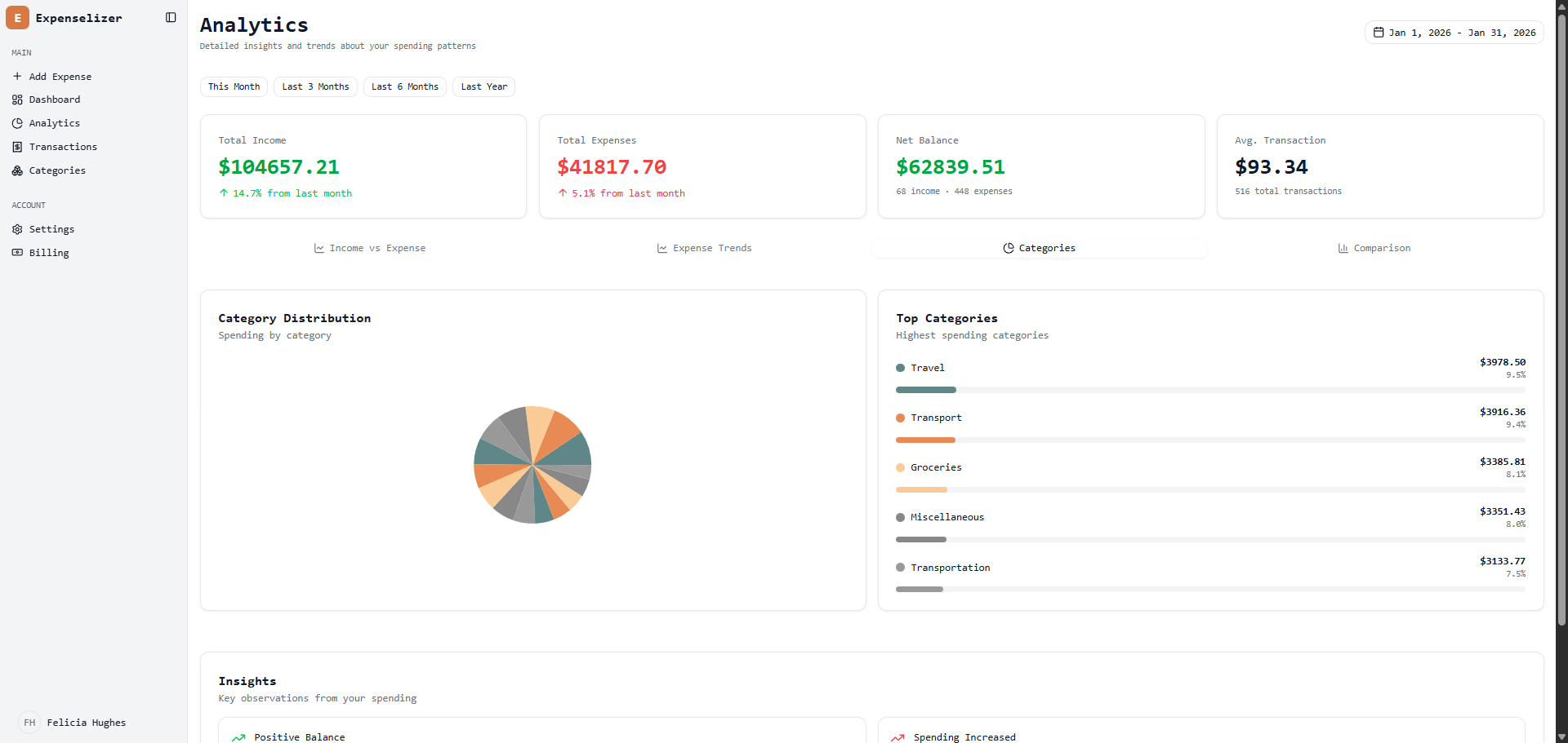 Expenselizer - Screenshot 3 showing product features and functionality
