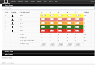 Automated Billiards Score Sheets gallery image