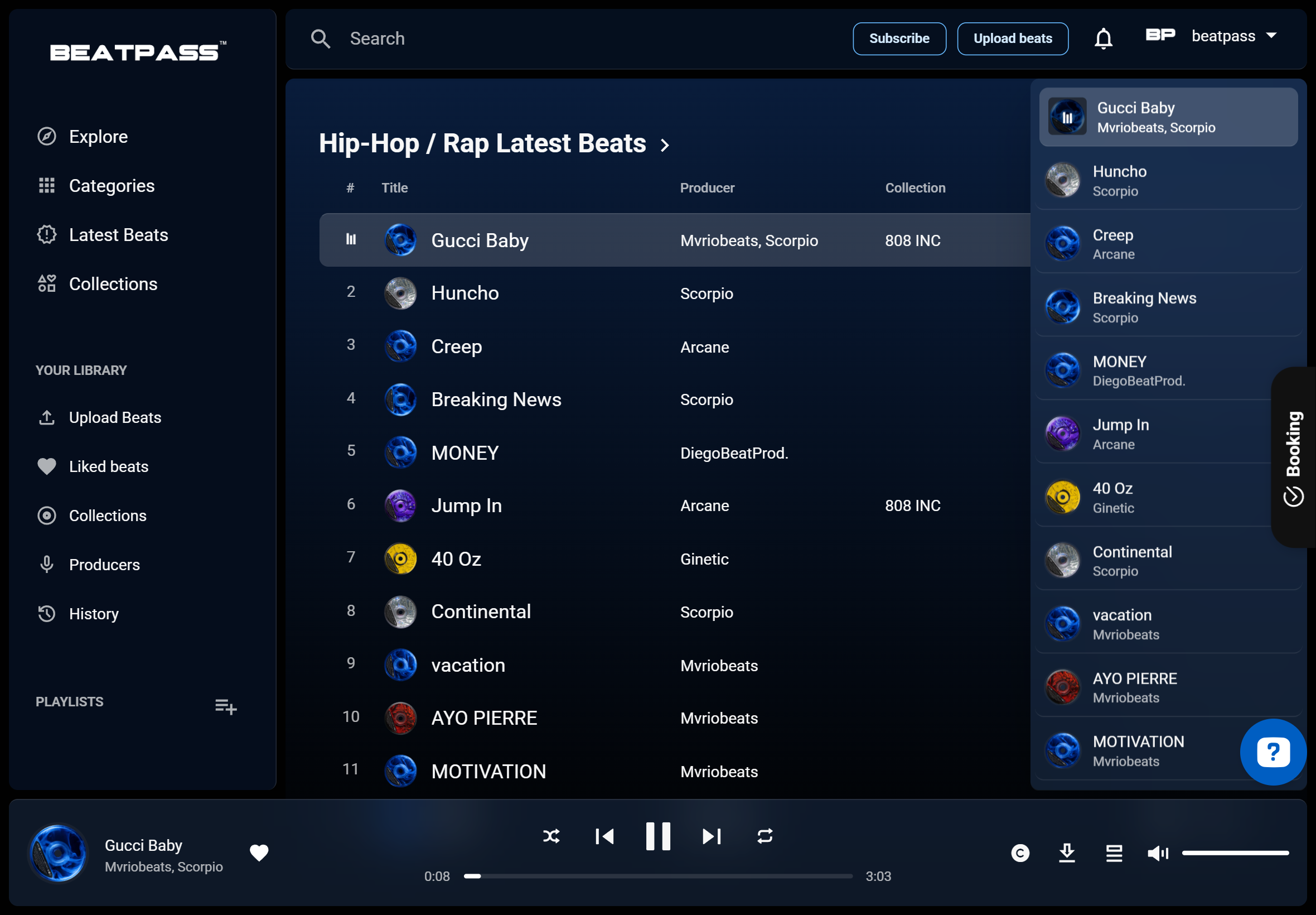 Beatpass - Загрузить и скачать Unlimited Beats медиа 1