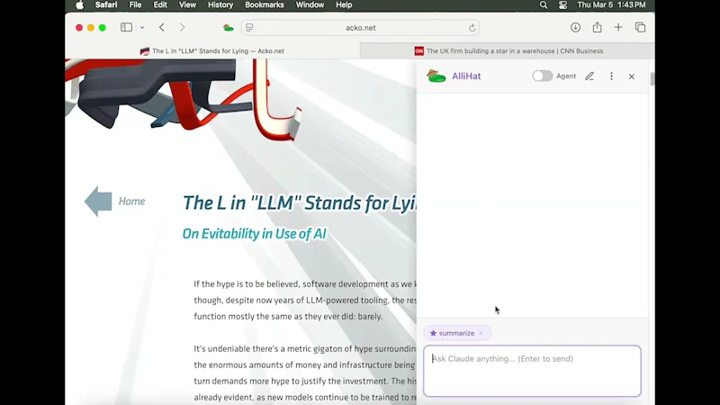 AlliHat screenshot 1 (video preview)