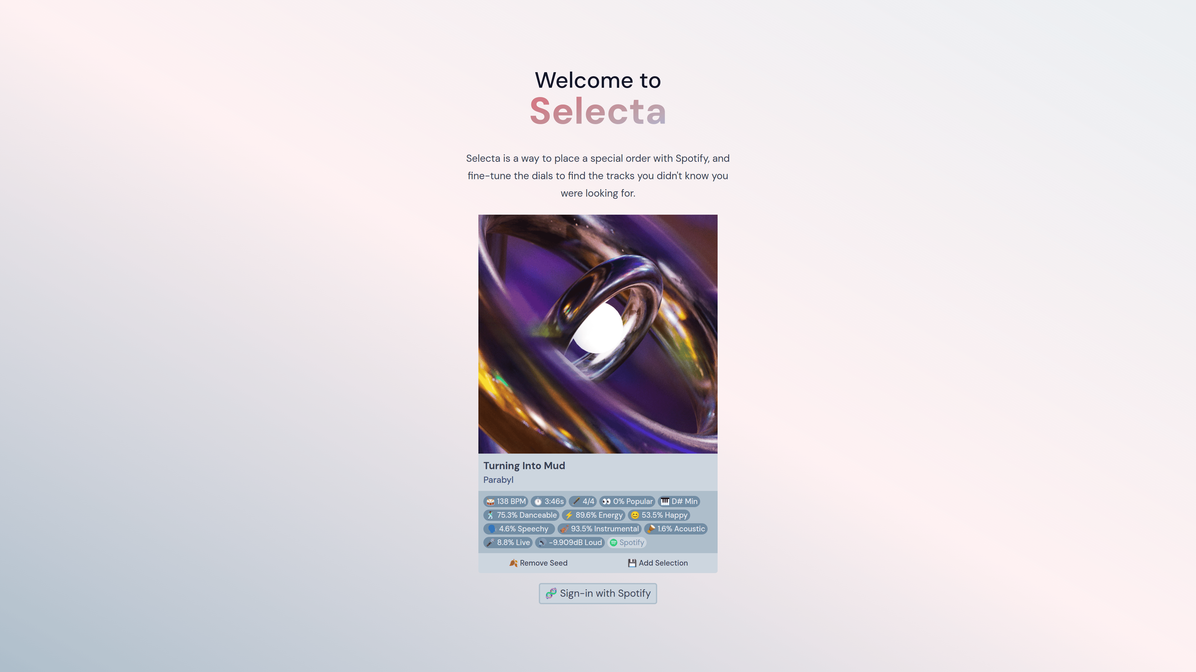 Selecione media 1