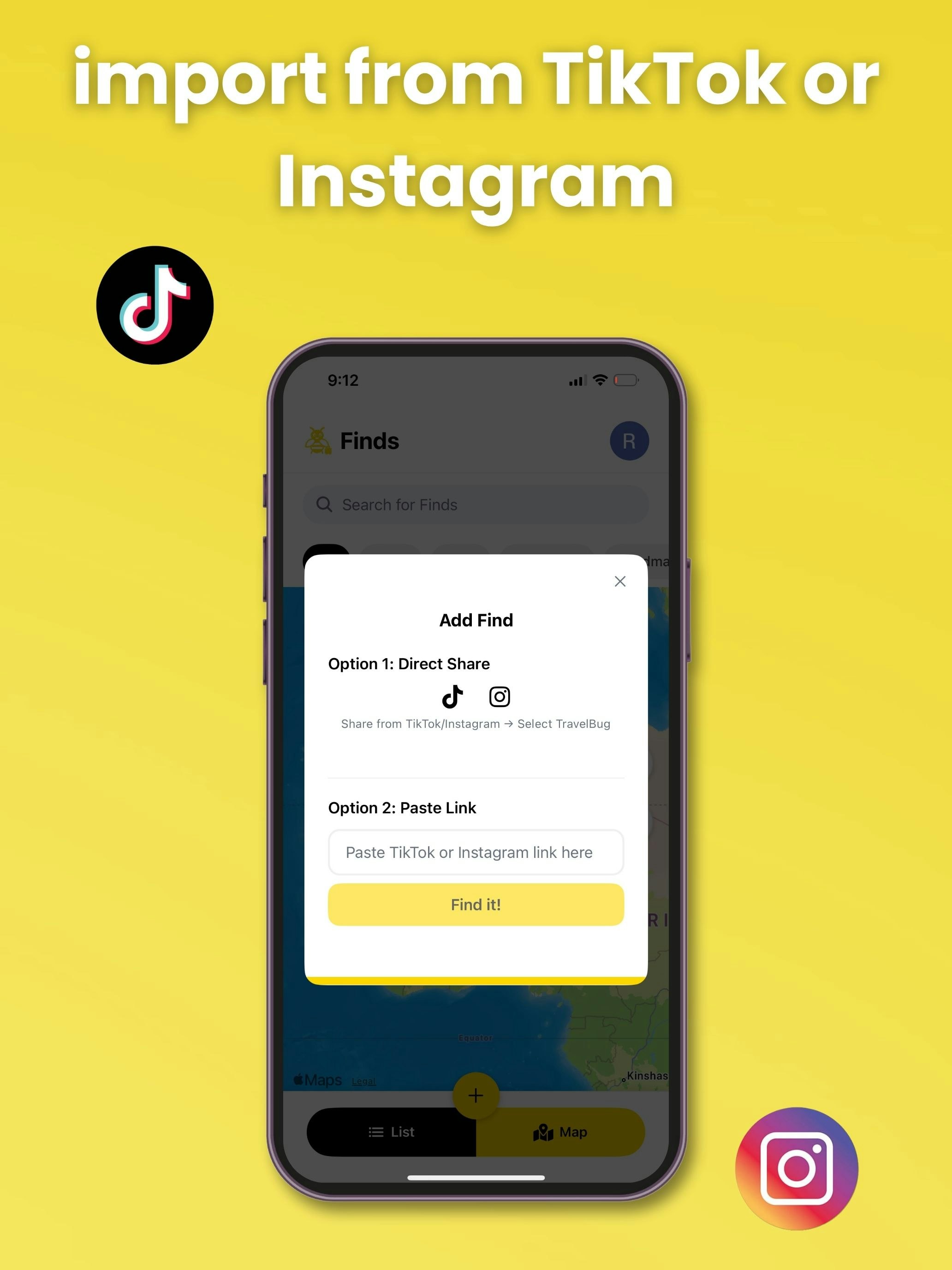 Seyahat böceği - Tiktok/IG'den her seyahat mücevherini bir haritada pimlere dönüştürün medya 8