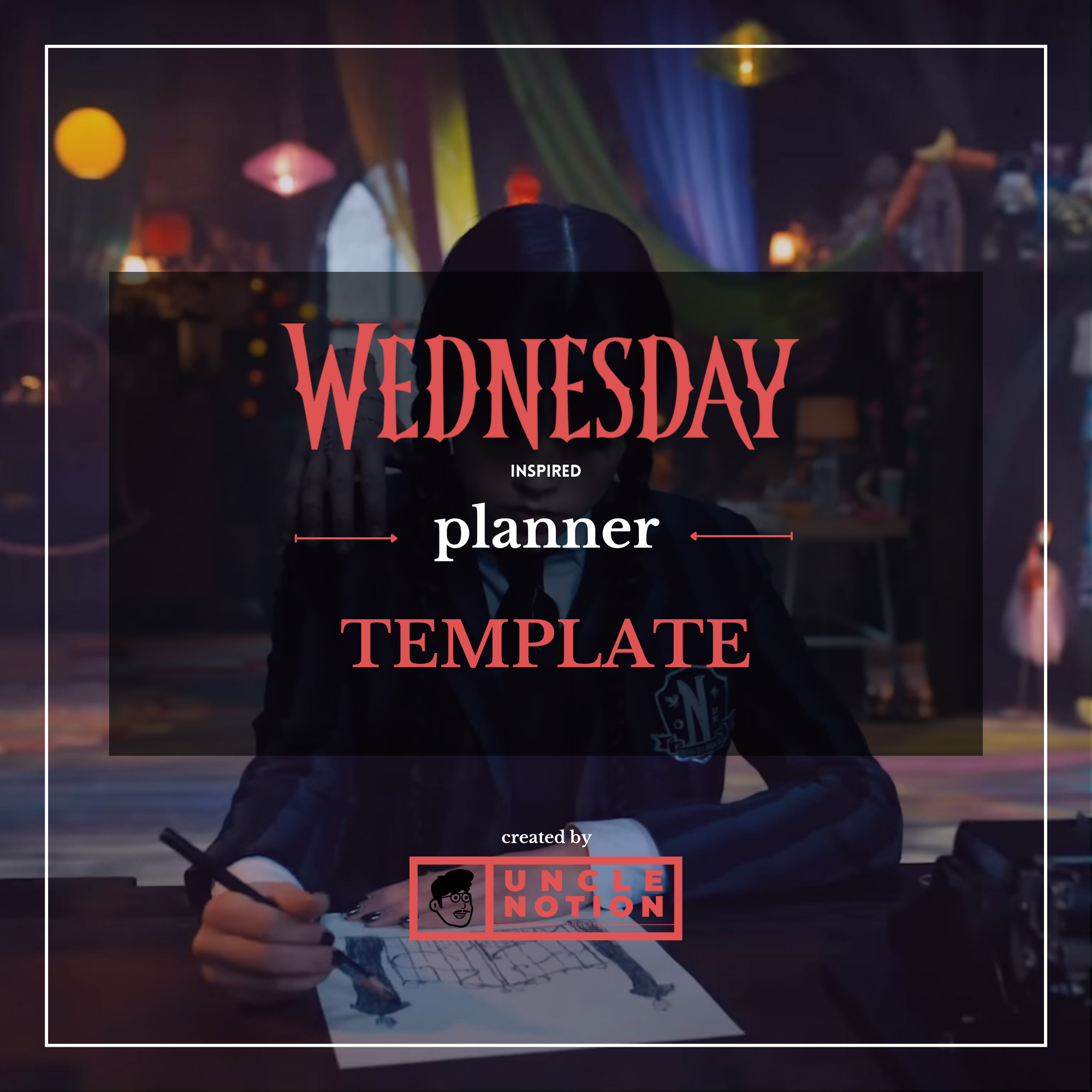 Weekly Planner - Wednesday Addams Themed