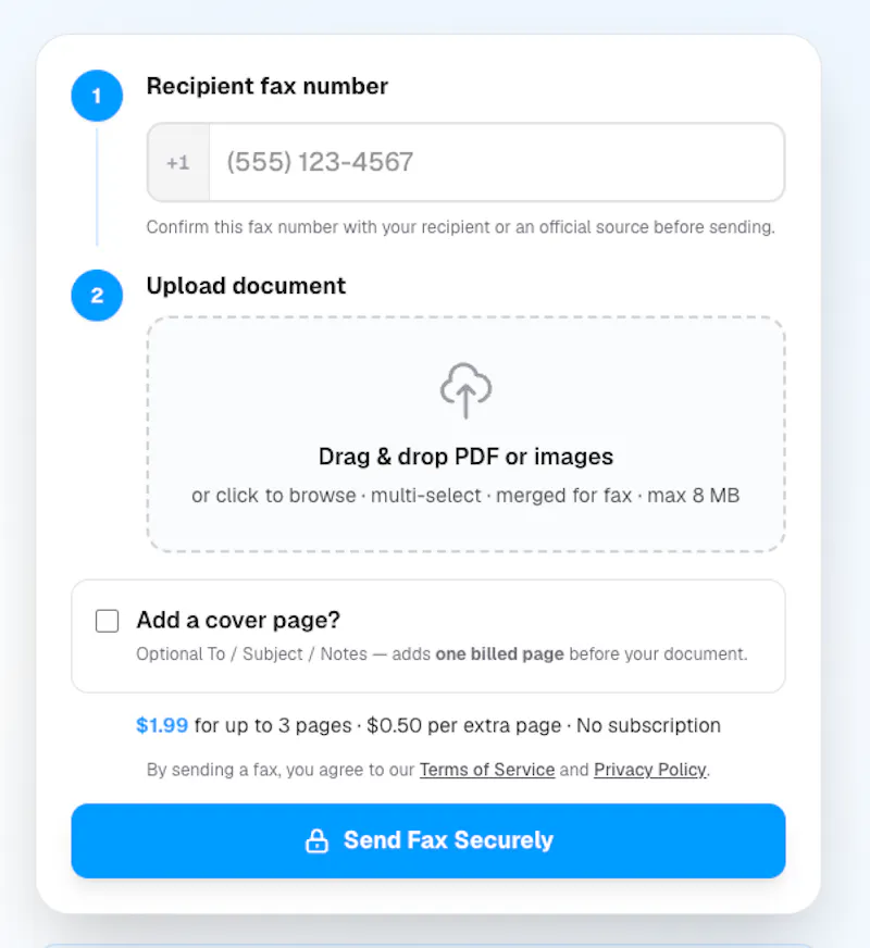 RonFax screenshot 2
