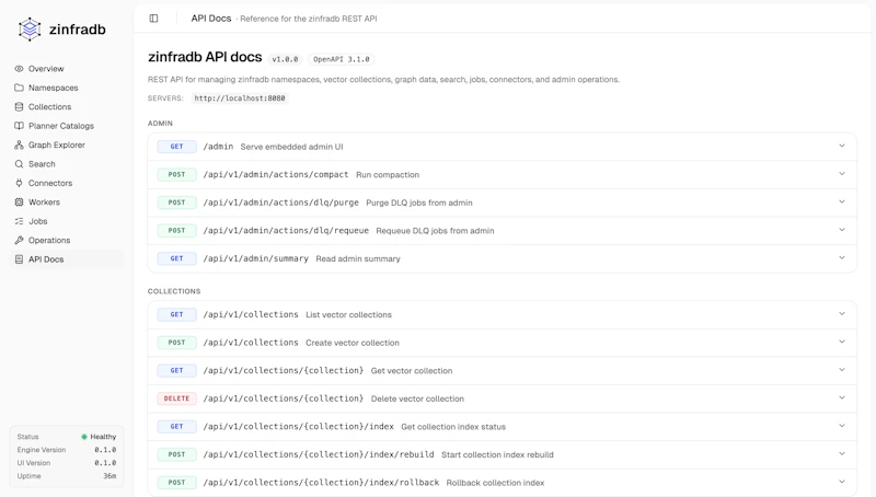 zinfradb screenshot 3