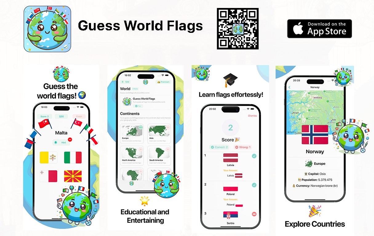Raad World Flags - Master World Flags met plezier en interactief leren media 5