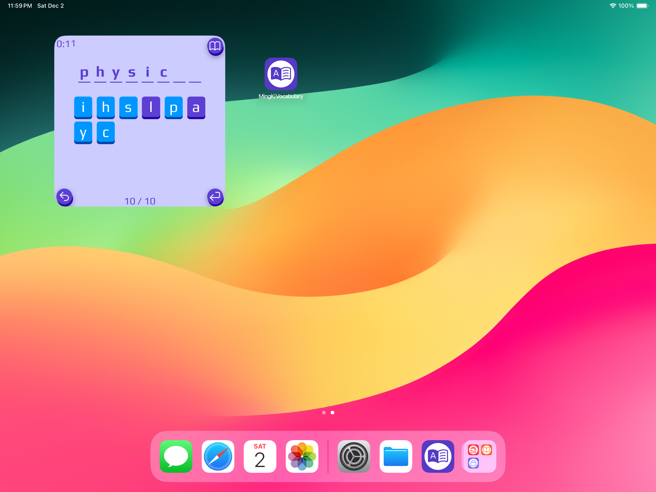 Mídia 19 de Jogos de vocabulário Mingki - Jogue jogos de palavras em widgets