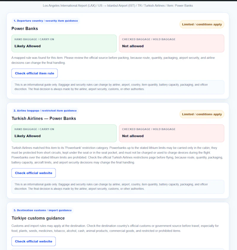 flightrulefinder.com screenshot 3