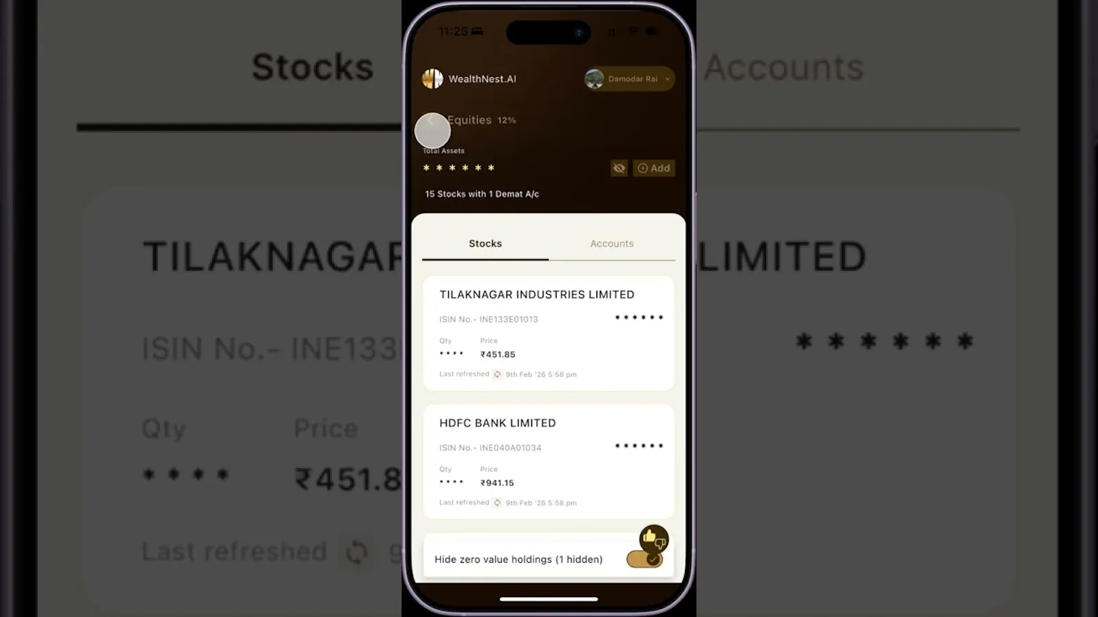 WealthNest.ai screenshot 1 (video preview)