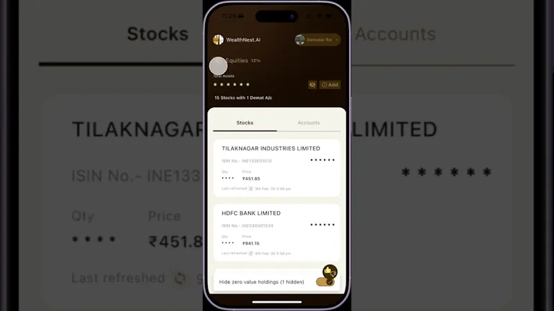 WealthNest.ai screenshot 1 (video preview)
