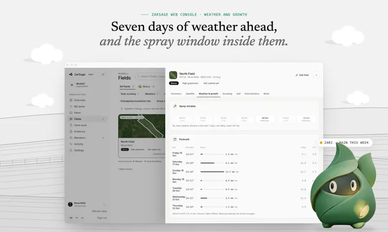 ZarSage Web Console screenshot 4
