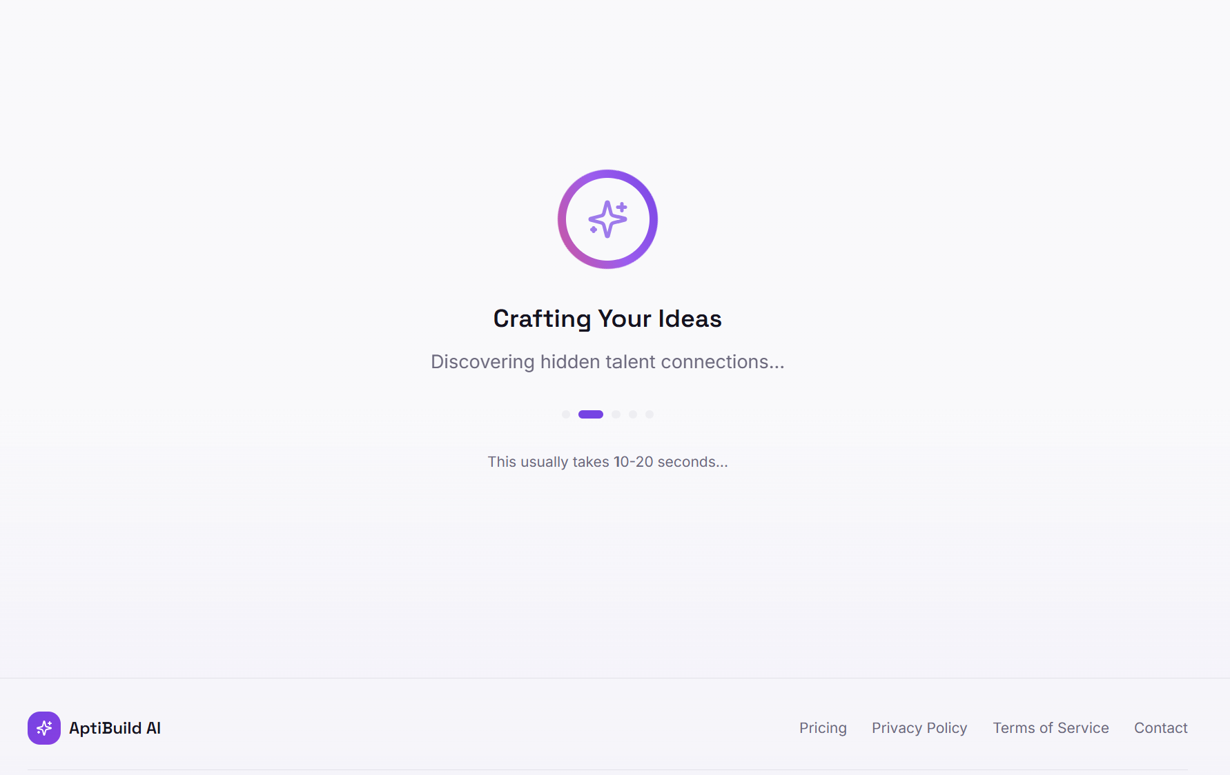 AptiBuild AI - Screenshot 5 showing product features and functionality