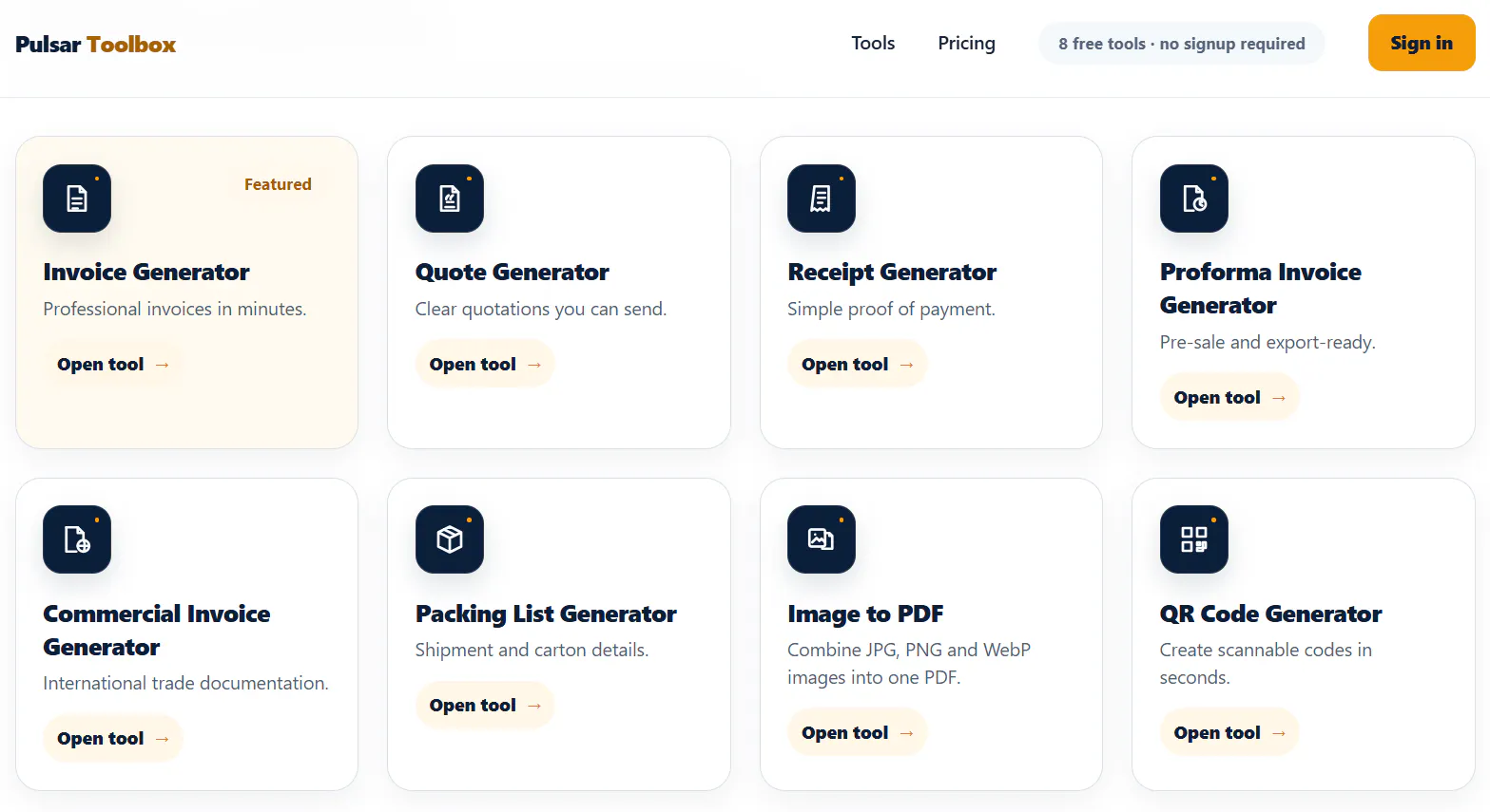 Pulsar Toolbox gallery image