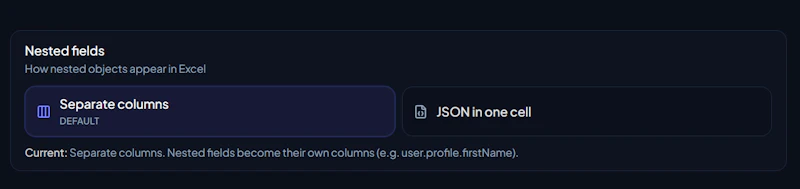 JSON to Excel screenshot 5