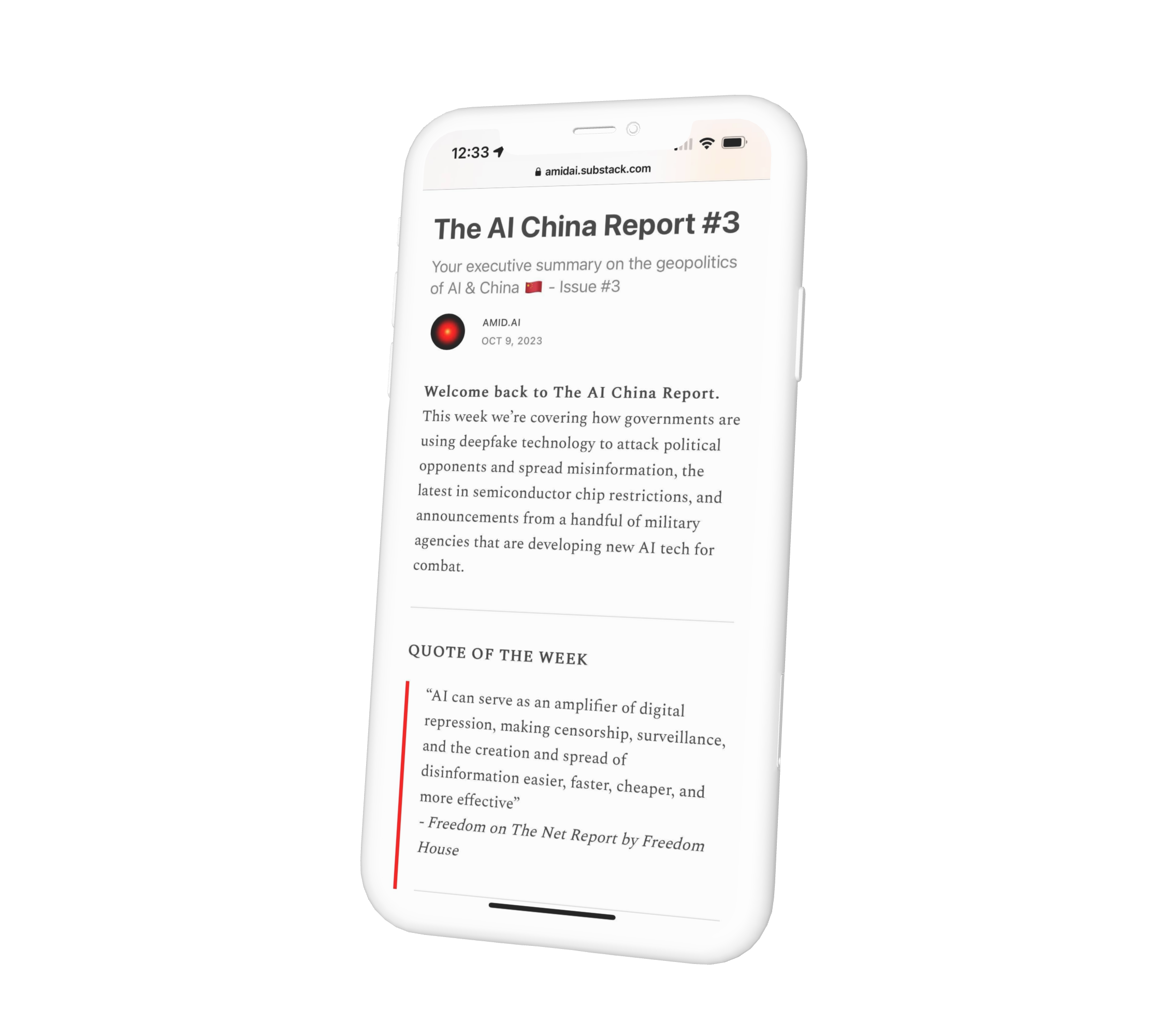 startuptile The AI China Report-Your executive summary on the geopolitics of AI & China ????????