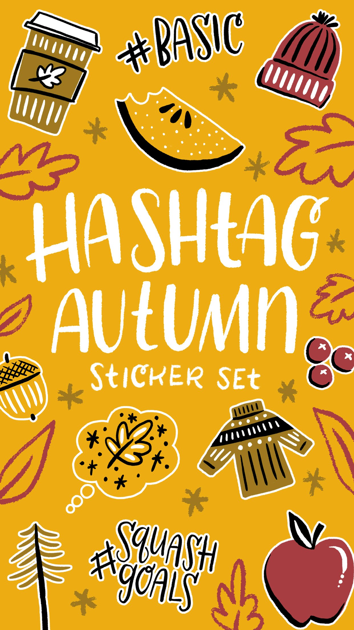 Hashtag Fall Stickers gallery image