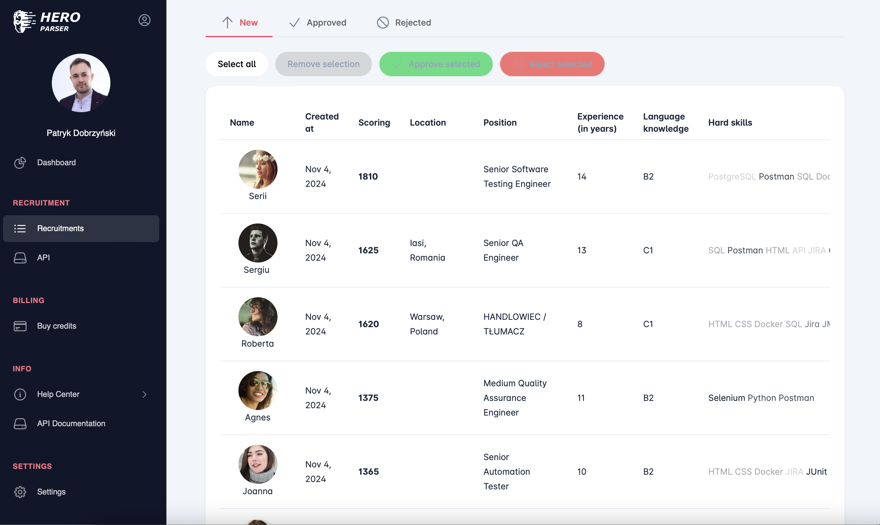 Hero Parser - เครื่องมือประเมินประวัติย่อ - เร่งการรับสมัครของคุณคำนวณผู้สมัครที่เหมาะสม media 5