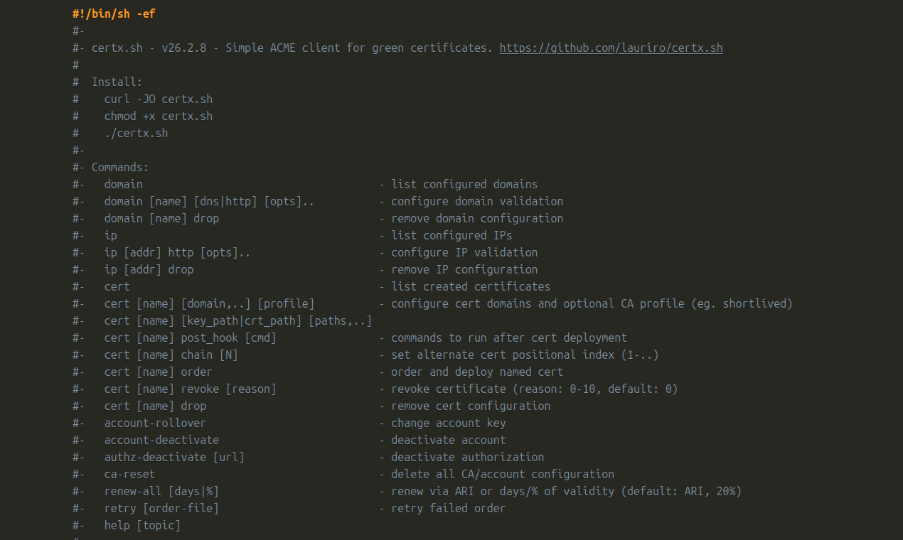 certx.sh - Main product screenshot demonstrating key features and user interface