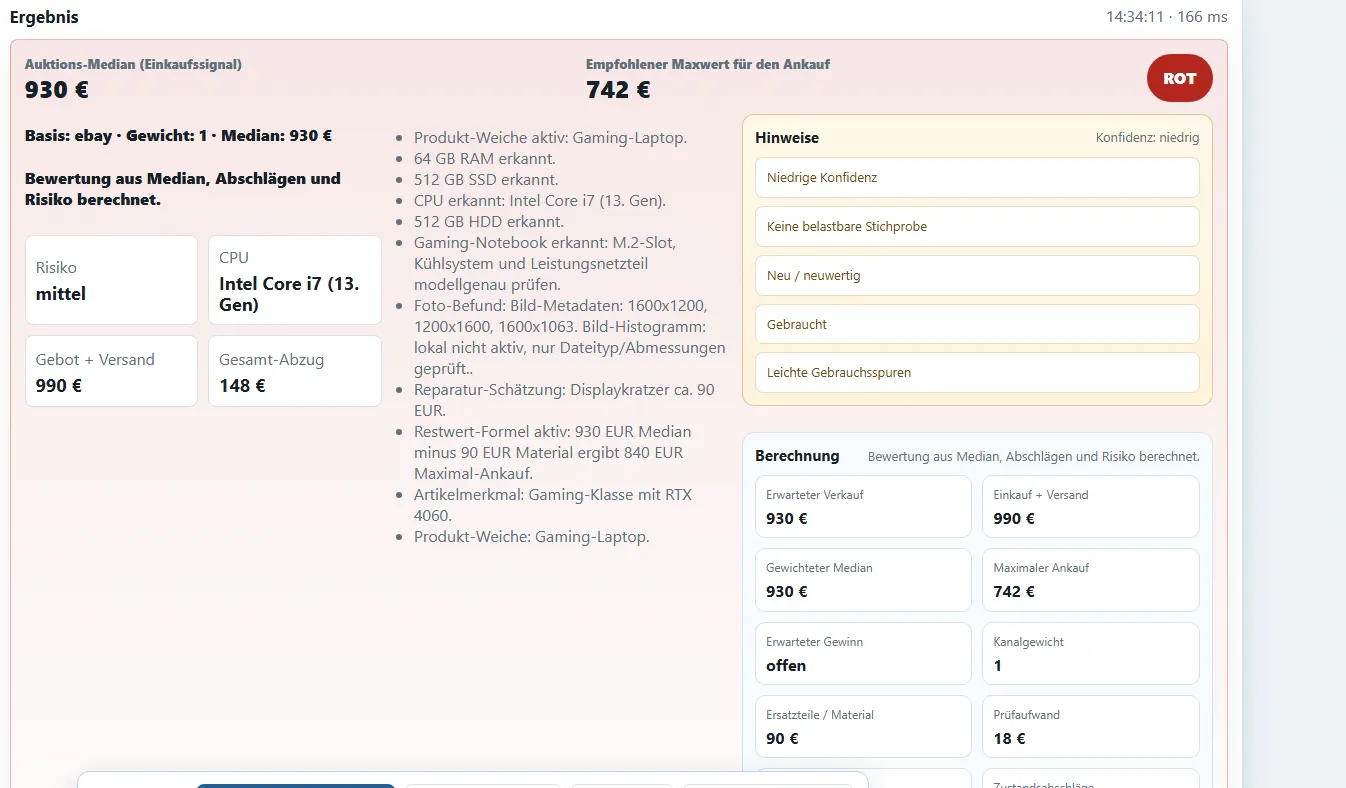 Fehr Algorithmus screenshot