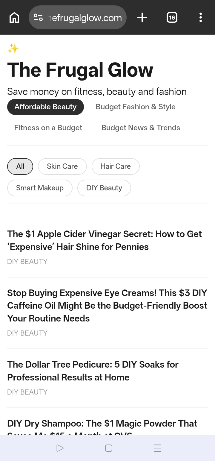 The Frugal Glow App gallery image