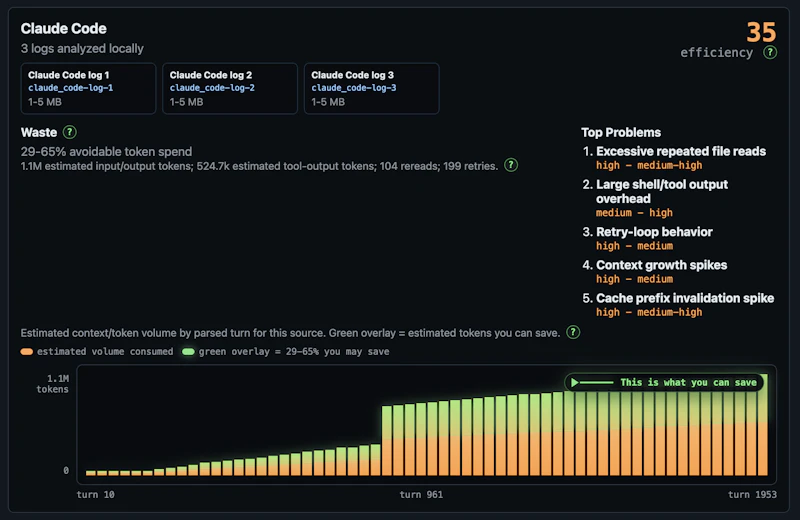 Token Saving Analyzer screenshot 2