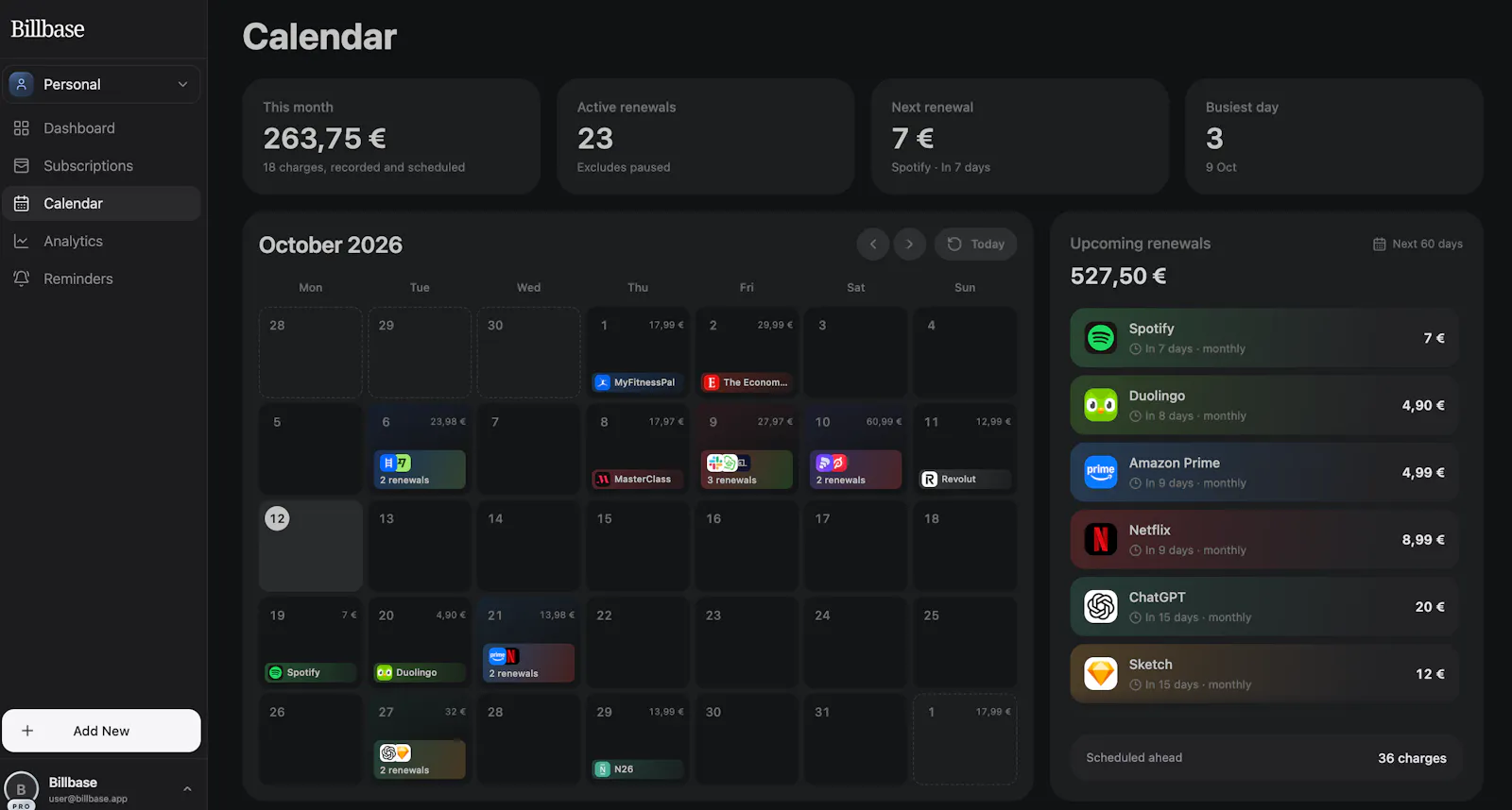 Billbase screenshot 3