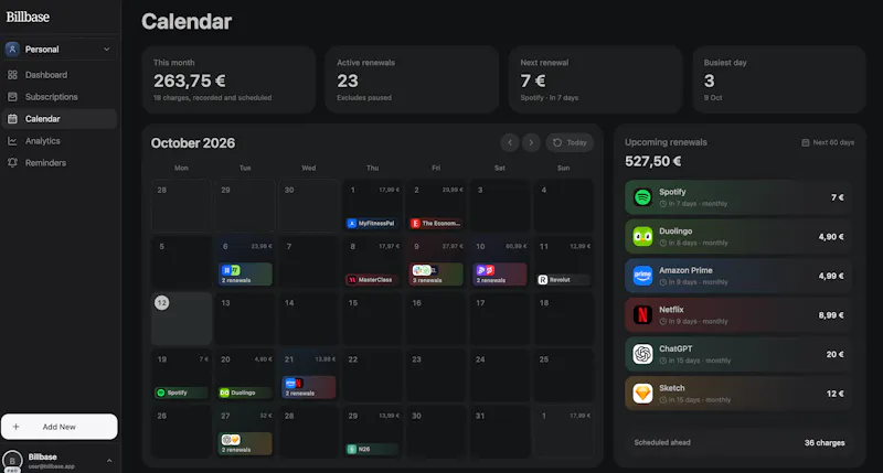 Billbase screenshot 3