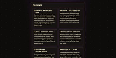 Random Tarot gallery image