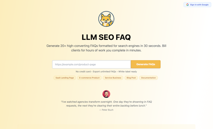 LLM SEO FAQ产品图