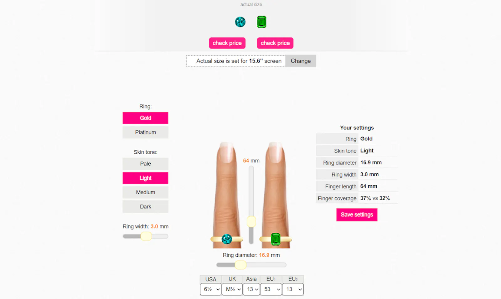 GemSize screenshot 1