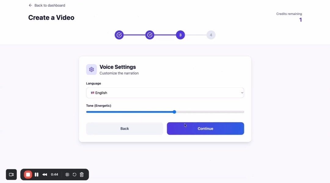 AI Promo Videos in 2 Minutes - Screenshot 5 showing product features and functionality