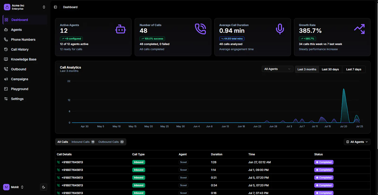 QuickVoice screenshot 1
