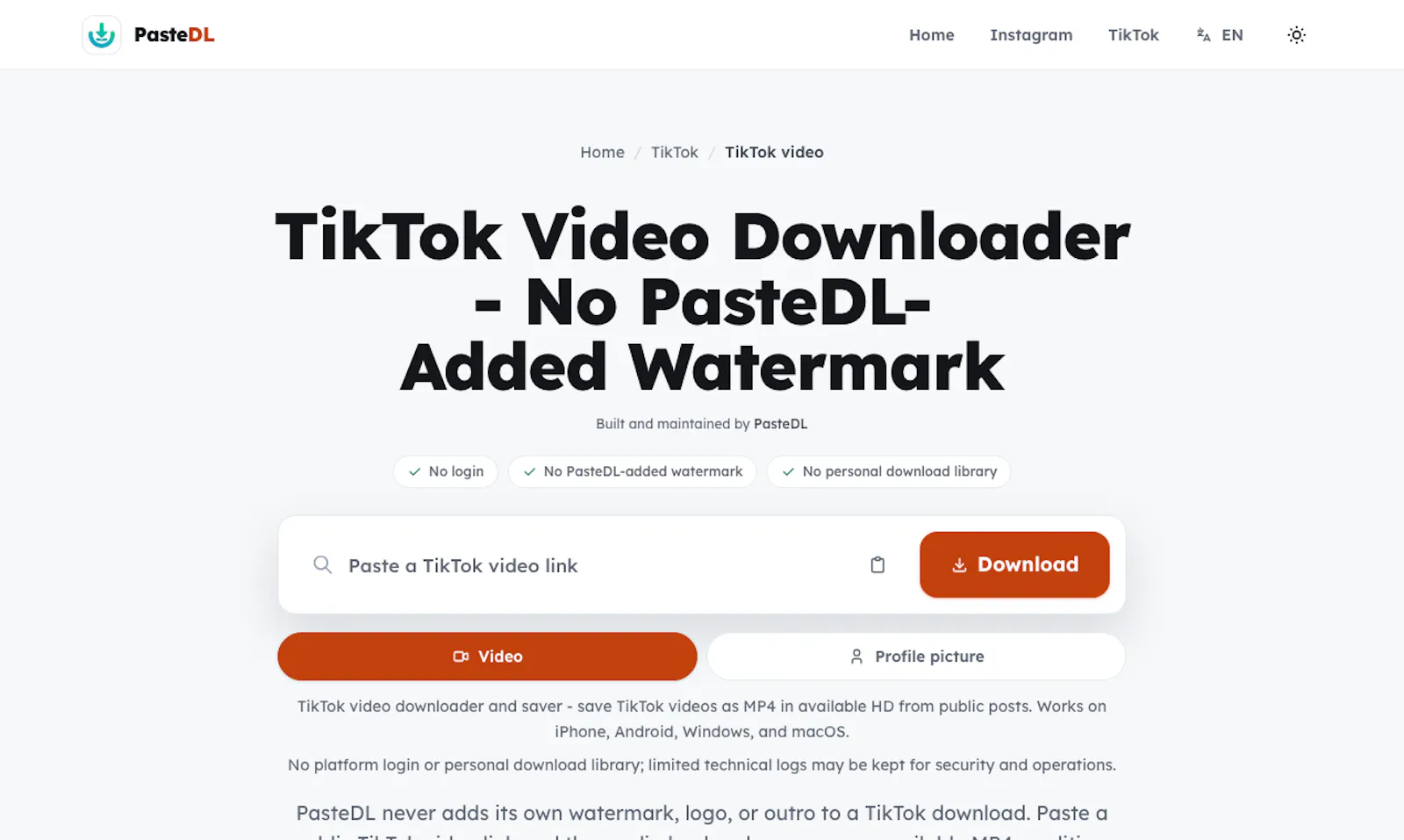 PasteDL screenshot 3