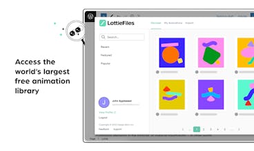 LottieFiles for WordPress gallery image