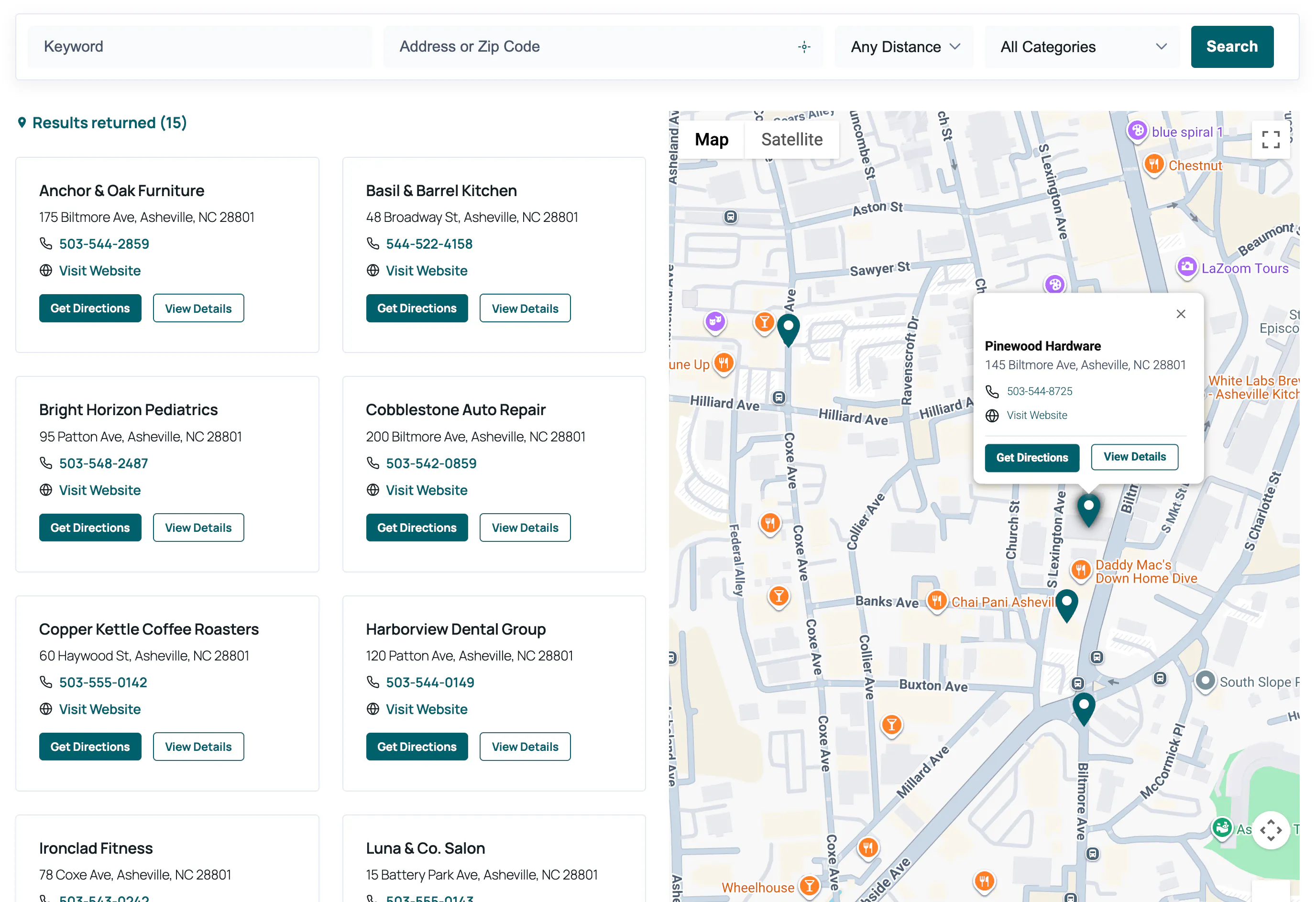 Location Finder for WordPress gallery image