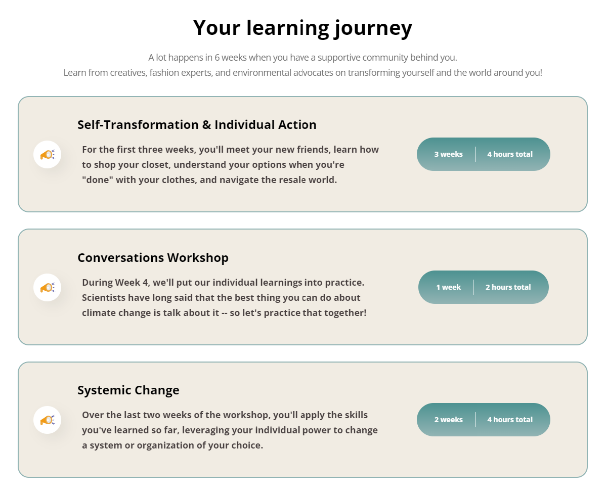 Sustainable Fashion Course gallery image