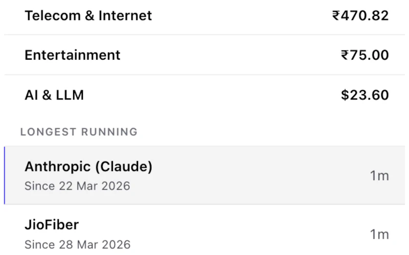 SaaS Subscription Tracker screenshot 3