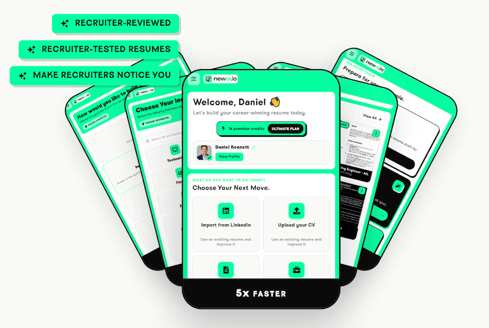 NEWCV.IO screenshot 2
