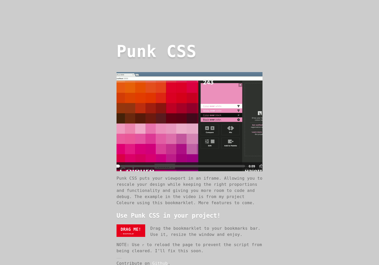 Punk CSS