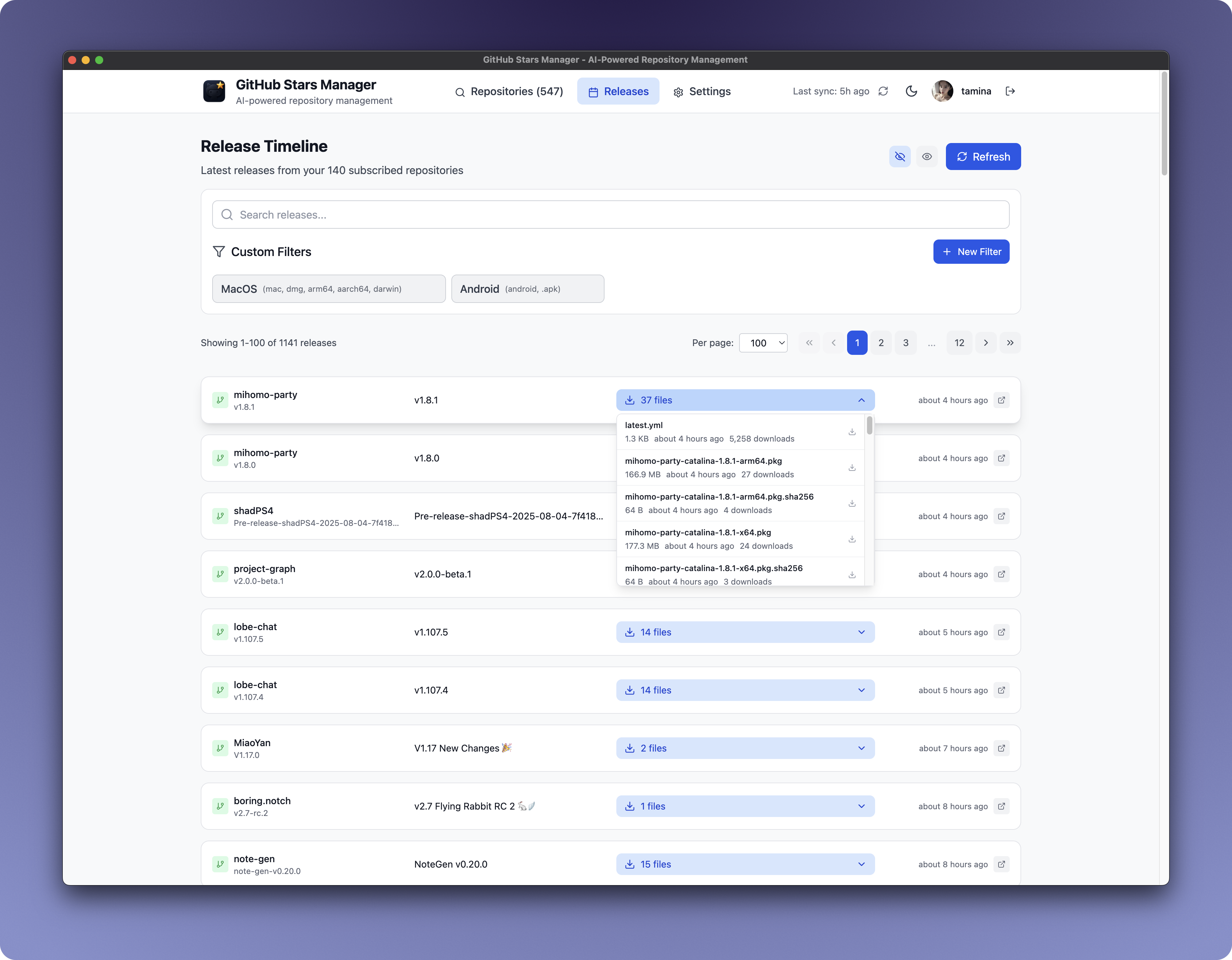 GithubStarsManager media 4