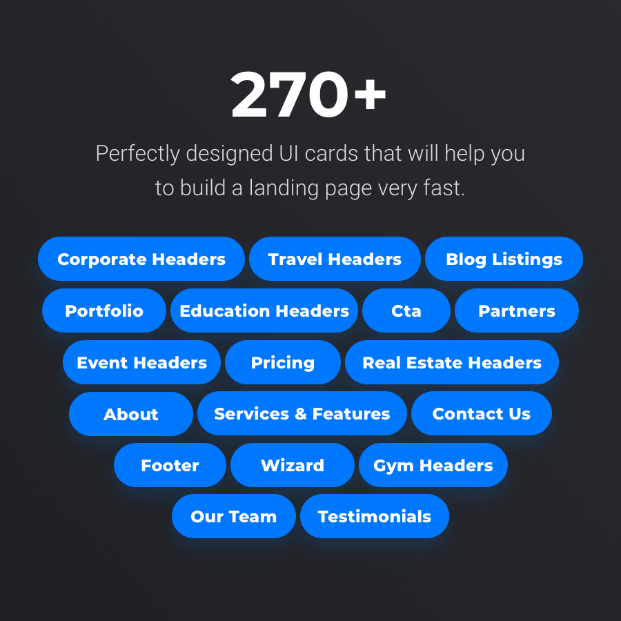 Cardify - Startup UI Kit for Landing Pages gallery image