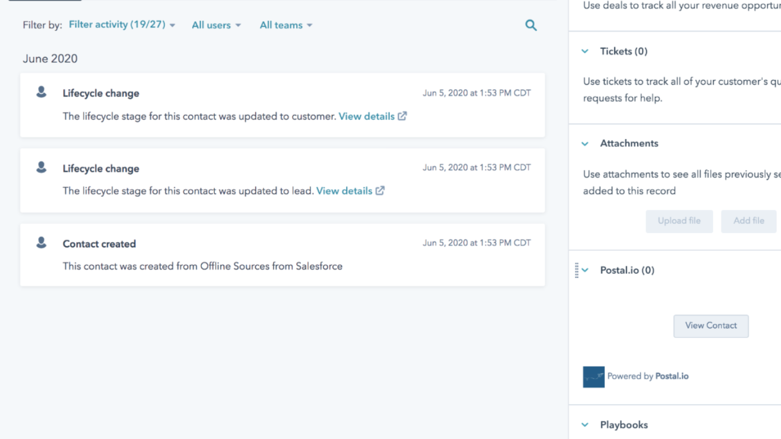 Postal.io for HubSpot gallery image