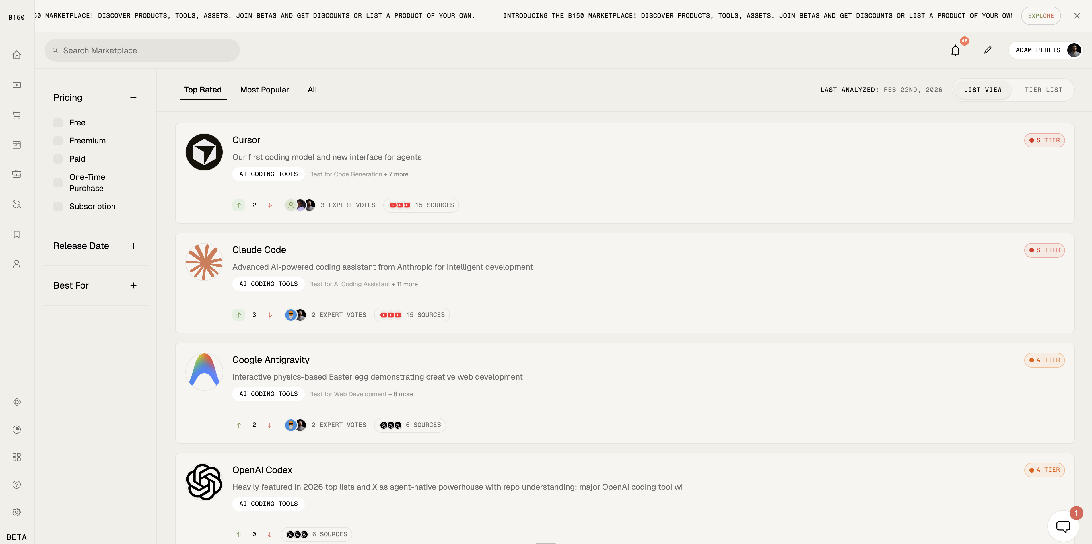 B150 Marketplace gallery image