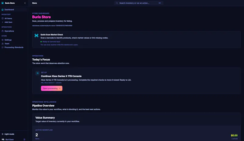RetroBase screenshot 2
