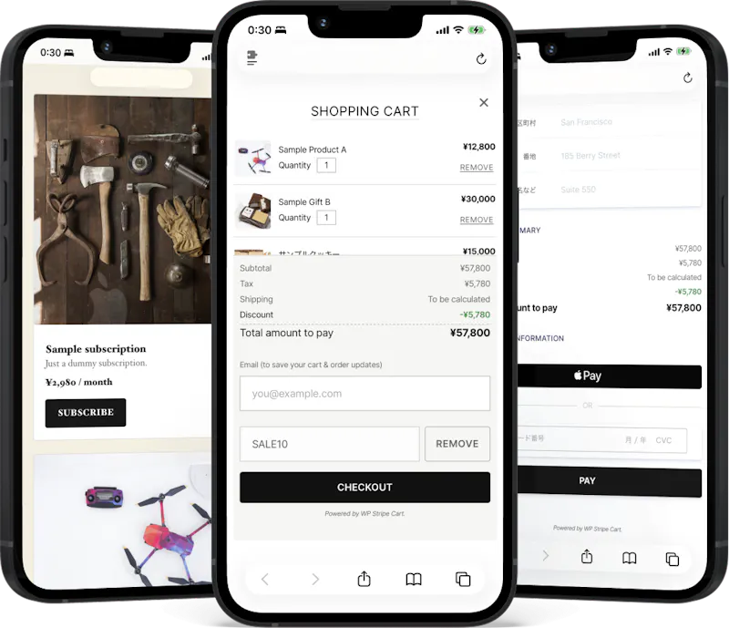 WP Stripe Cart screenshot 3