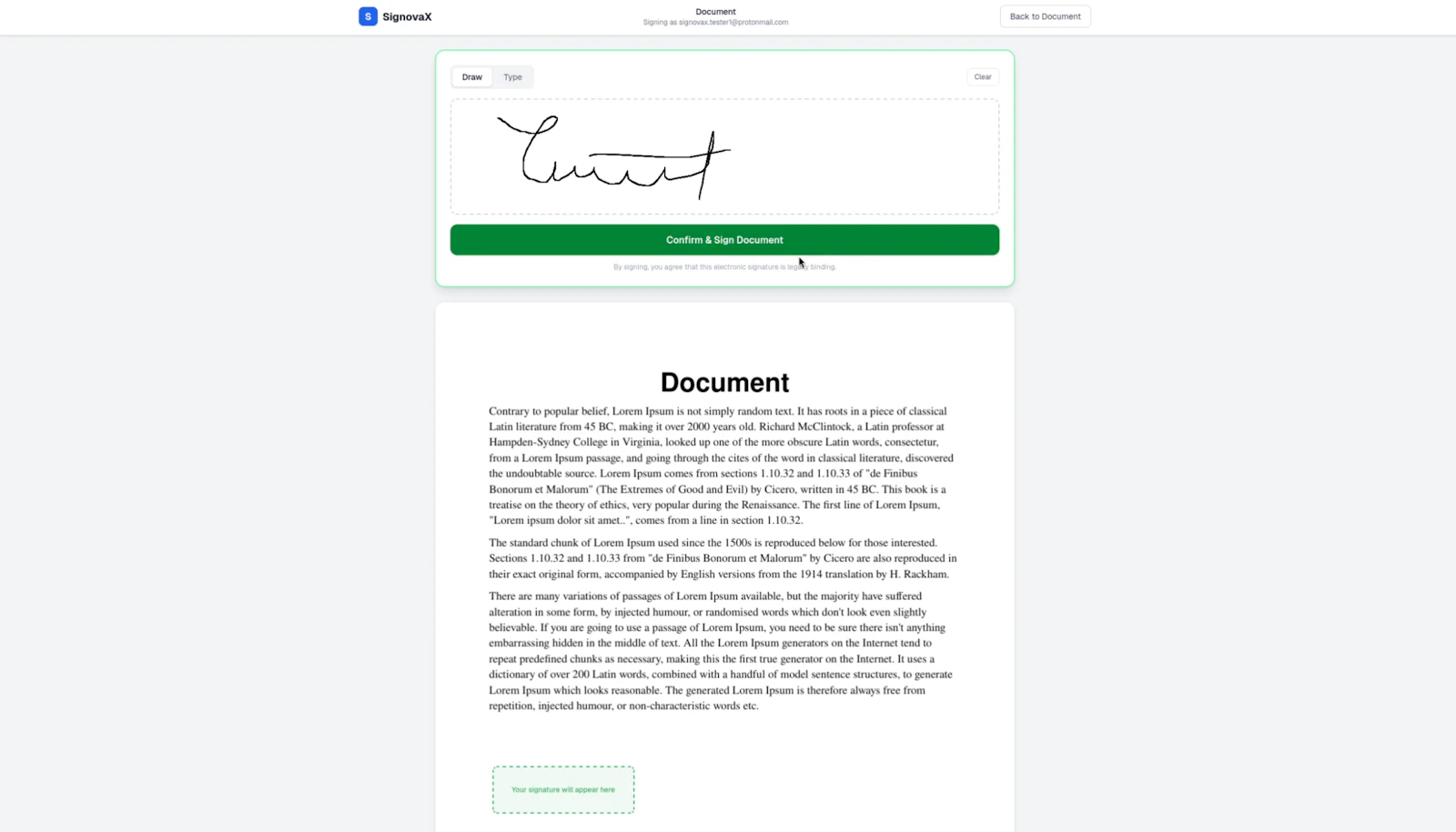 SignovaX screenshot 5