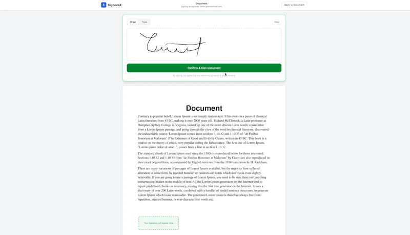 SignovaX screenshot 5