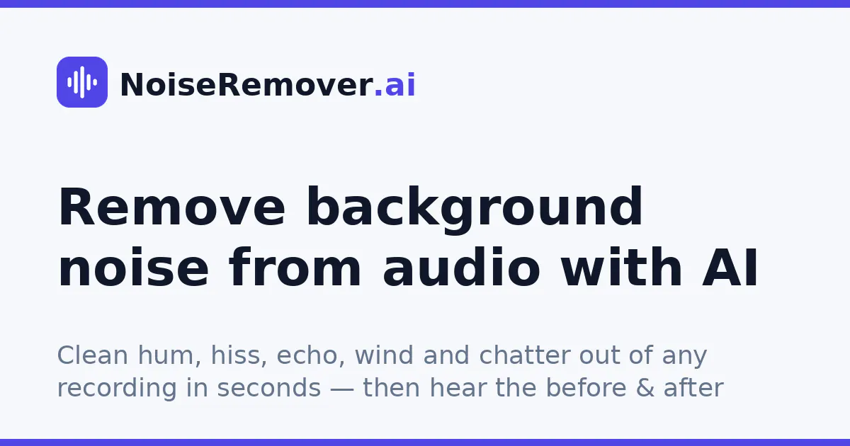 NoiseRemover.ai 截图